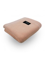 Prikaži podrobnosti za Pletena odeja iz bombaža Ibebe PINK Slika Pletena odeja iz bombaža Ibebe PINK