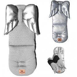 Prikaži podrobnosti za Wings podloga GREY-SILVER Slika Wings podloga GREY-SILVER