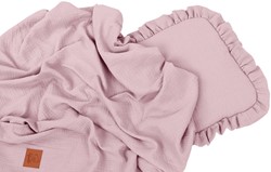 Prikaži podrobnosti za Komplet odeja in vzglavnik iz muslina DIRTY PINK Slika Komplet odeja in vzglavnik iz muslina DIRTY PINK