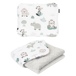 Prikaži podrobnosti za Odeja in vzglavnik Minky SAFARI TRELIS/LIGHT GRAY Slika Odeja in vzglavnik Minky SAFARI TRELIS/LIGHT GRAY