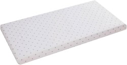 Prikaži podrobnosti za Rjuha 120x60, bombaž, bela z zvezdicami Slika Rjuha 120x60, bombaž, bela z zvezdicami