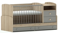 Prikaži podrobnosti za Colette Grey večnamenska kombi postelja Slika Colette Grey večnamenska kombi postelja