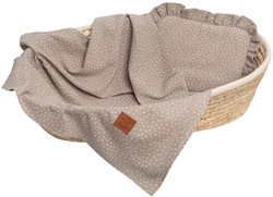 Prikaži podrobnosti za Komplet odeja in vzglavnik iz muslina dots BEIGE Slika Komplet odeja in vzglavnik iz muslina dots BEIGE