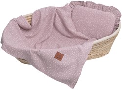 Prikaži podrobnosti za Komplet odeja in vzglavnik iz muslina dots DIRTY PINK Slika Komplet odeja in vzglavnik iz muslina dots DIRTY PINK