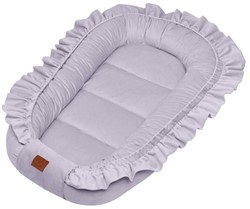 Prikaži podrobnosti za *Gnezdece z volančki VELVET Infantilo GREY Slika *Gnezdece z volančki VELVET Infantilo GREY