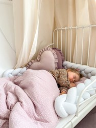 Prikaži podrobnosti za 2- delna posteljnina Infantilo muslin DOTS DIRTY PINK Slika 2- delna posteljnina Infantilo muslin DOTS DIRTY PINK