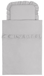 Prikaži podrobnosti za 2-delna posteljnina za obposteljno posteljo z volančki GREY Slika 2-delna posteljnina za obposteljno posteljo z volančki GREY