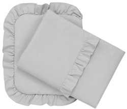 Prikaži podrobnosti za 2-delna posteljnina za obposteljno posteljo z volančki GREY Slika 2-delna posteljnina za obposteljno posteljo z volančki GREY