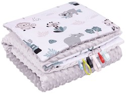 Prikaži podrobnosti za Odeja in vzglavnik Minky SAFARI Slika Odeja in vzglavnik Minky SAFARI