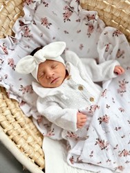 Prikaži podrobnosti za Komplet odeja in vzglavnik iz muslina LITTLE FLOWERS Slika Komplet odeja in vzglavnik iz muslina LITTLE FLOWERS