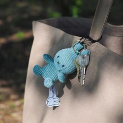 Prikaži podrobnosti za Miffy zajček obesek za ključe Corduroy Aviator Blue Slika Miffy zajček obesek za ključe Corduroy Aviator Blue