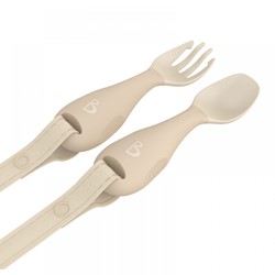 Prikaži podrobnosti za Bibado Pritrdljivi jedilni pribor za dojenčke Handi - Fawn Slika Bibado Pritrdljivi jedilni pribor za dojenčke Handi - Fawn