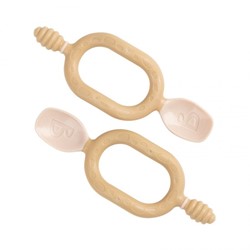 Prikaži podrobnosti za Prva silikonska žlička za dojenčke Dippit™ 2 pack - Fawn Slika Prva silikonska žlička za dojenčke Dippit™ 2 pack - Fawn