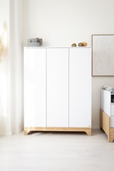 Prikaži podrobnosti za Lumina White 3-delna omara Slika Lumina White 3-delna omara