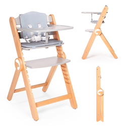 Prikaži podrobnosti za Stolček za hranjenje Drommer GREY Slika Stolček za hranjenje Drommer GREY