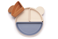 Prikaži podrobnosti za Silikonski krožnik z odstranljivimi skodelicami 3v1 Retter Mjolk Slika Silikonski krožnik z odstranljivimi skodelicami 3v1 Retter Mjolk