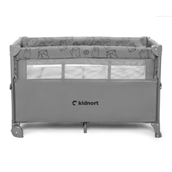 Prikaži podrobnosti za Naste potovalna posteljica svetlo siva Slika Naste potovalna posteljica svetlo siva