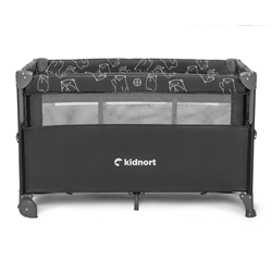 Prikaži podrobnosti za Naste potovalna posteljica temno siva Slika Naste potovalna posteljica temno siva