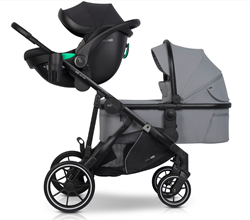 Prikaži podrobnosti za Easy Go Duo Flex CLOUDY GREY - modularni voziček Slika Easy Go Duo Flex CLOUDY GREY - modularni voziček