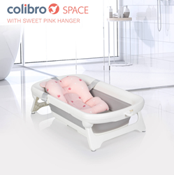 Prikaži podrobnosti za Colibro SPACE zložljiva silikonska kad s termometrom SWEET PINK Slika Colibro SPACE zložljiva silikonska kad s termometrom SWEET PINK