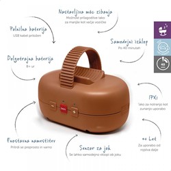 Prikaži podrobnosti za Prenosni pripomoček za zibanje vozička Rocker Robby BROWN Slika Prenosni pripomoček za zibanje vozička Rocker Robby BROWN