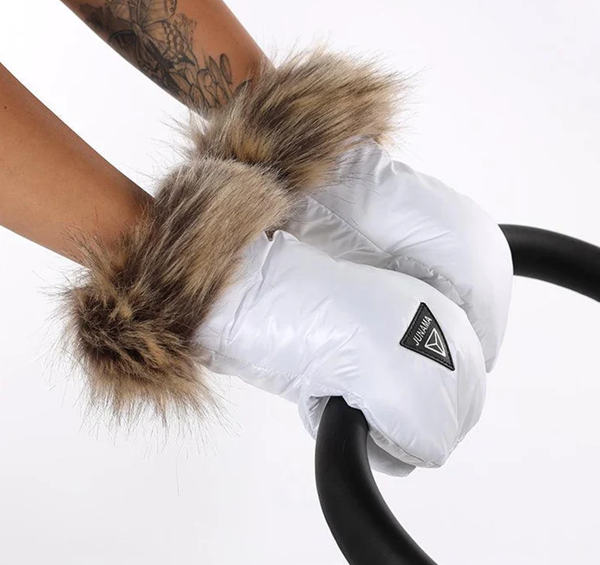 Slika Zimske rokavice Junama WHITE SILVER