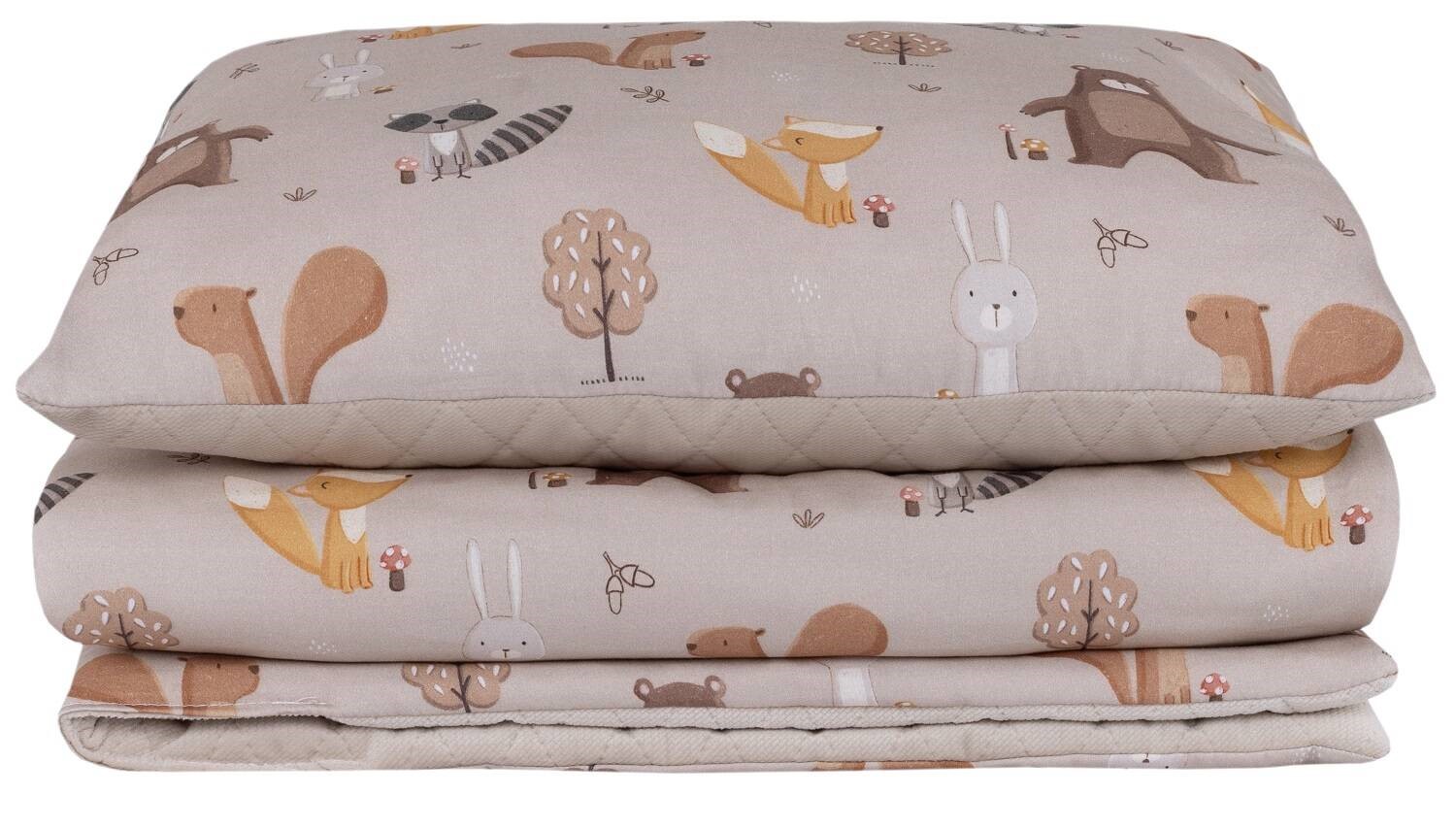 Slika 2- delna posteljnina Infantilo velvet FOREST FRIENDS