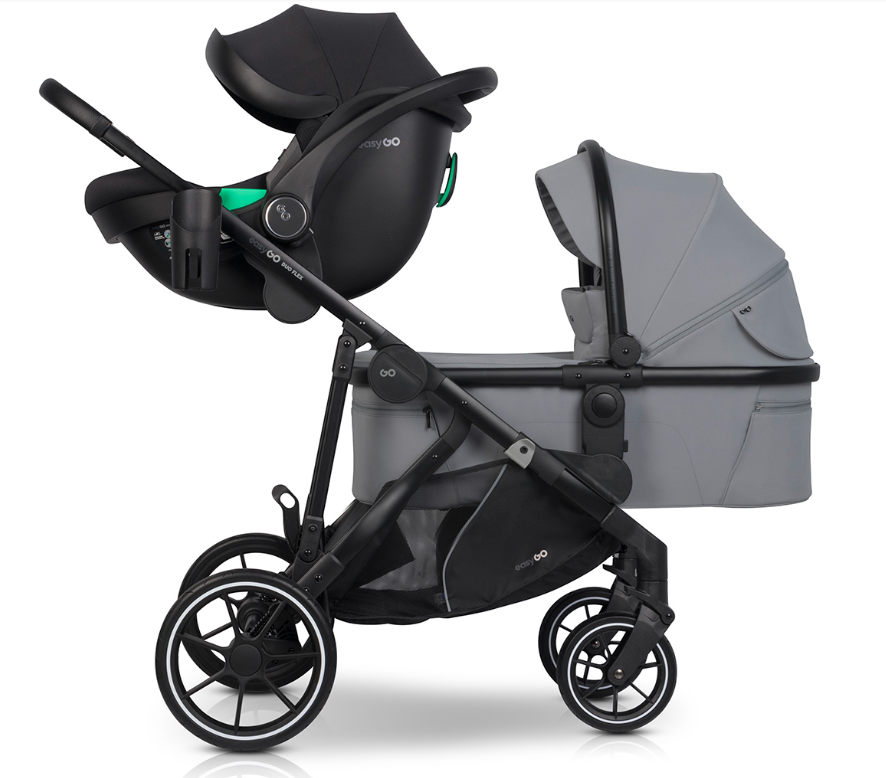 Slika Easy Go Duo Flex CLOUDY GREY - modularni voziček