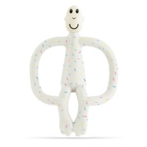 Grizalo z masažno zobno ščetko Classic - Confetti Cream