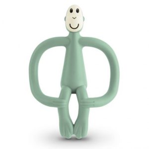 Grizalo z masažno zobno ščetko Classic - Pastelno zelena