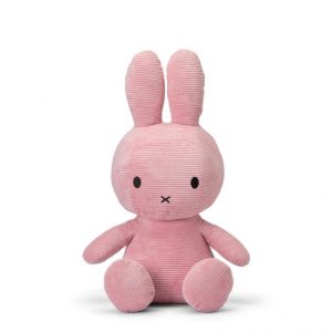 Miffy zajček mehka igrača ECO Corduroy Pink - 70 cm
