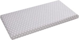 Rjuha 120x60, bombaž, siva z zvezdicami