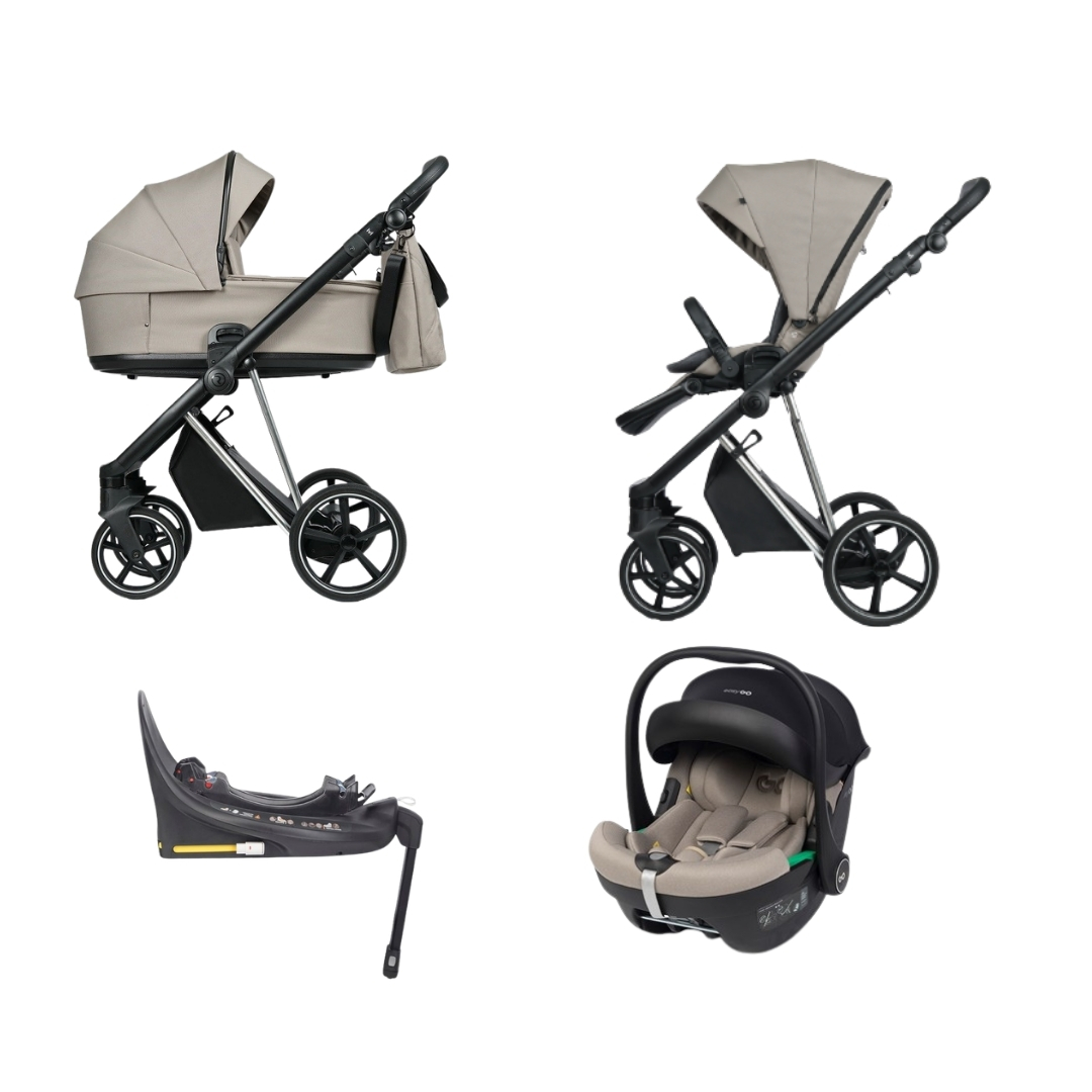 Roan Ivi Vintage 2.0 HAZEL 4v1 + Buz Pro Taupe + isofix baza